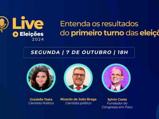 Live do Congresso em Foco explica resultados políticos da votação de domingo. Veja na íntegra