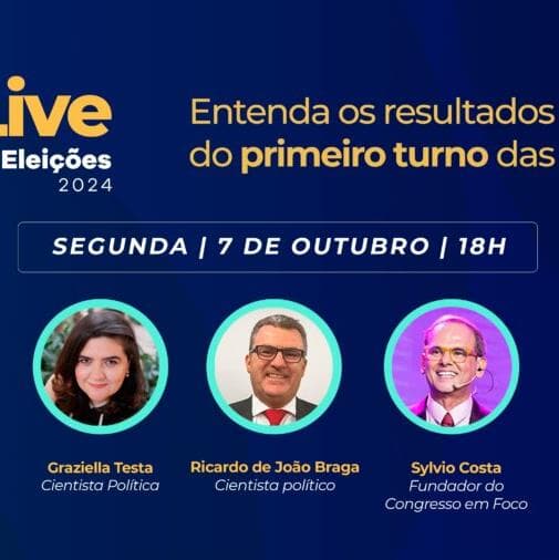 Live do Congresso em Foco explica resultados políticos da votação de domingo. Veja na íntegra