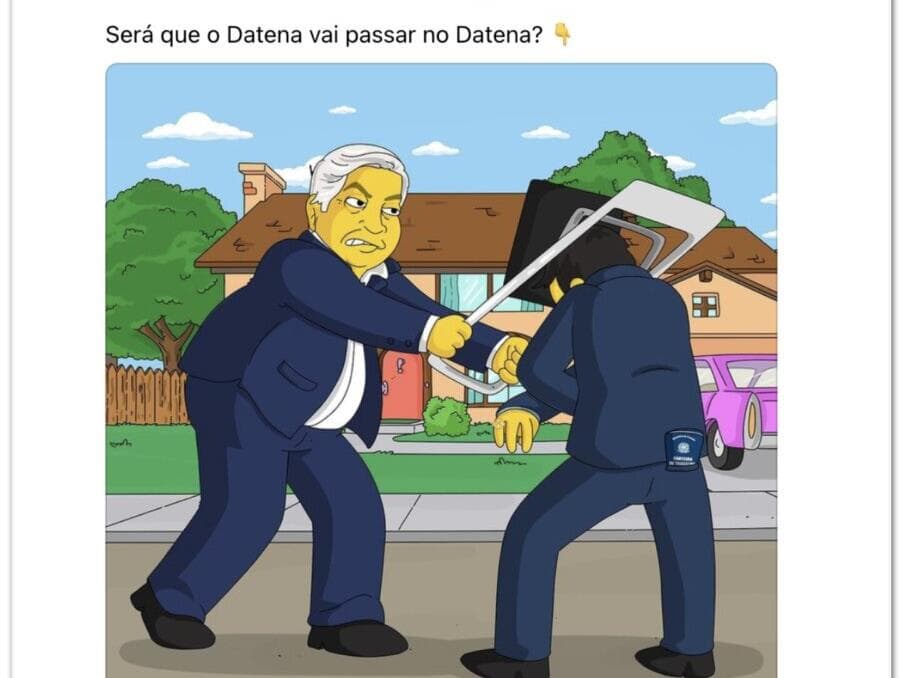 Cadeirada de Datena em Marçal gera memes e zoações; veja imagens