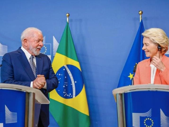 Lula se aproxima da UE para aprovar acordo do Mercosul