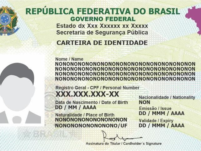 Governo lança novo modelo de carteira de identidade mais inclusivo