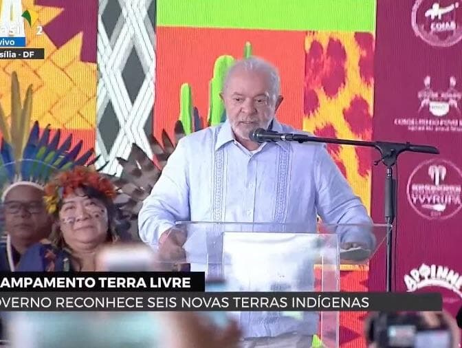 Lula participa de encerramento do ATL e homologa seis terras indígenas