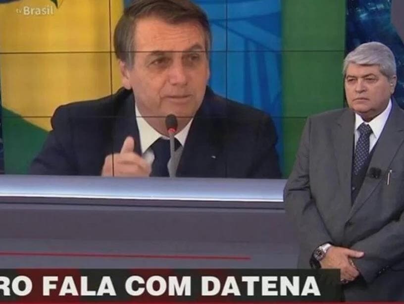 Datena diz ter apoio de Bolsonaro em São Paulo