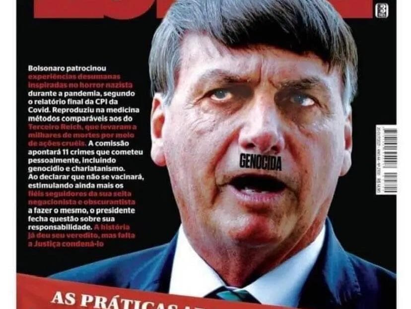 AGU pede direito de resposta à IstoÉ e sugere nova capa com Bolsonaro