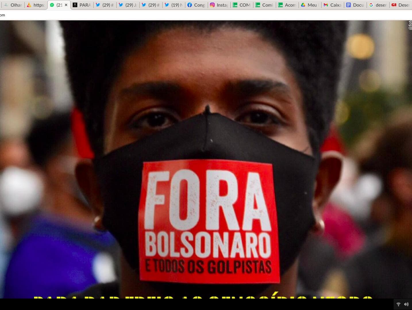 Protestos contra Bolsonaro ocorrem neste sábado com manuais de segurança