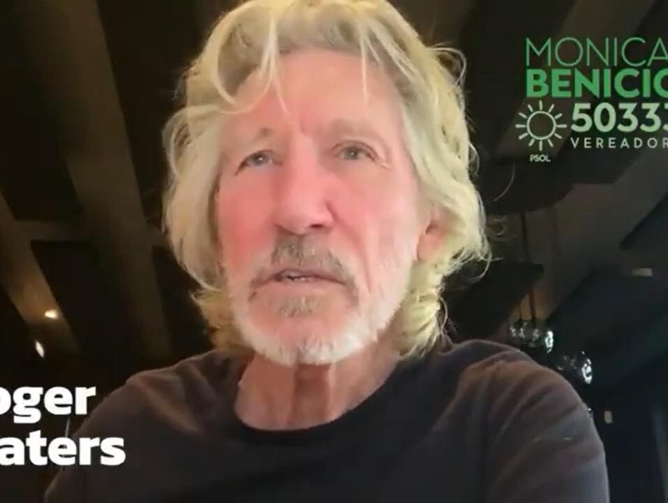 Roger Waters, do Pink Floyd, pede voto para viúva de Marielle