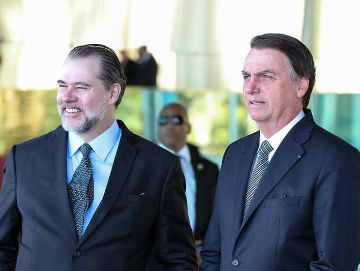 Ninguém falou de trabalho, diz Toffoli sobre visita de Bolsonaro e Kassio Nunes