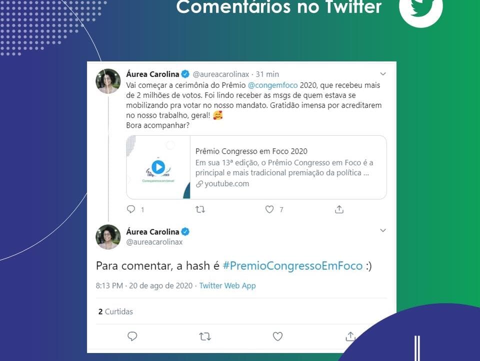 Prêmio Congresso em Foco movimenta redes sociais