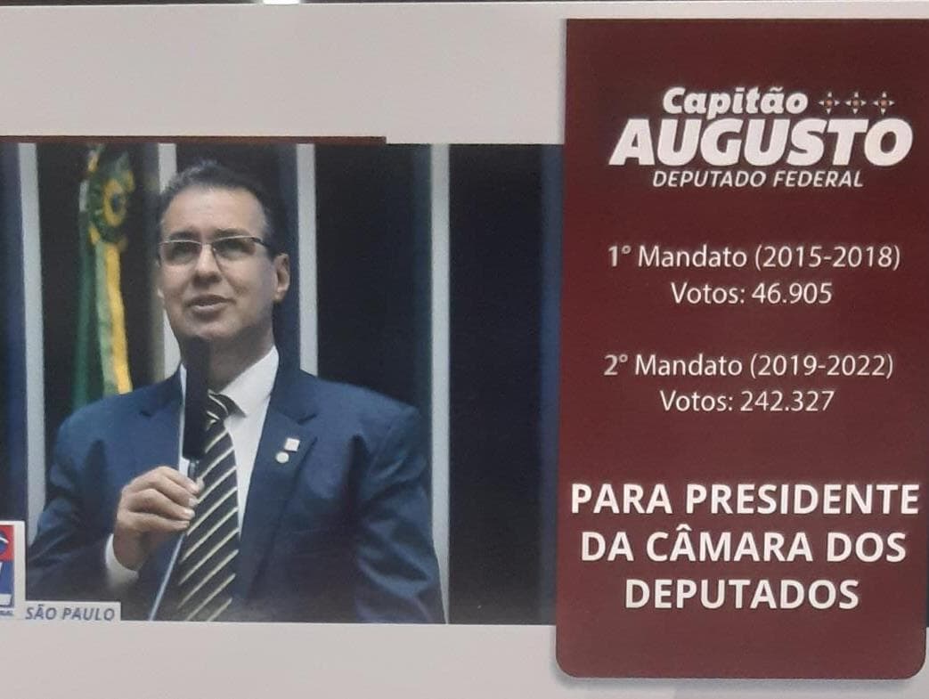 Capitão Augusto quer presidência da Câmara 2021 e vice da República 2022