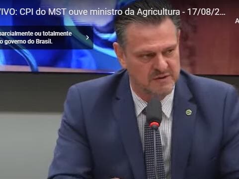 CPI do MST ouve o ministro da Agricultura, Carlos Fávaro