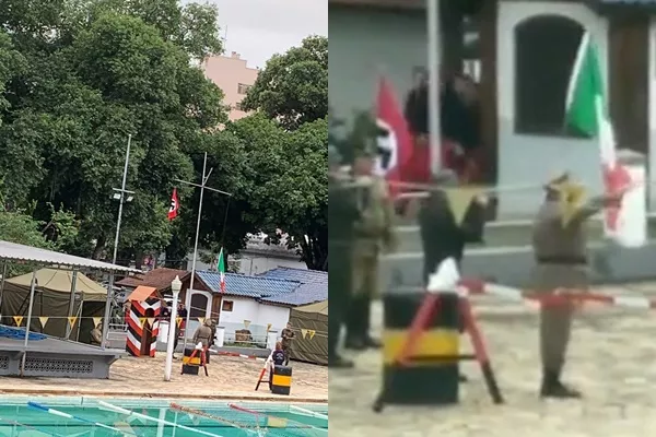 Exército hasteia bandeira nazista em escola do Rio de Janeiro