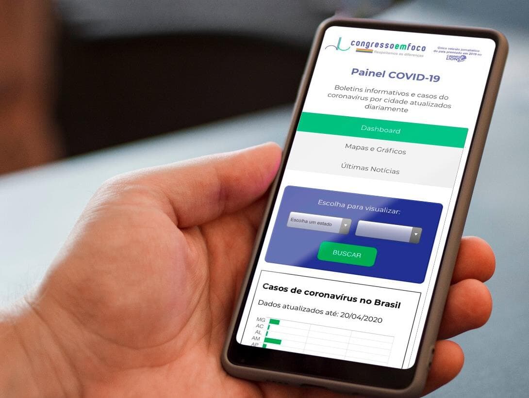 Painel traz dados da pandemia em tempo real na sua cidade e no mundo