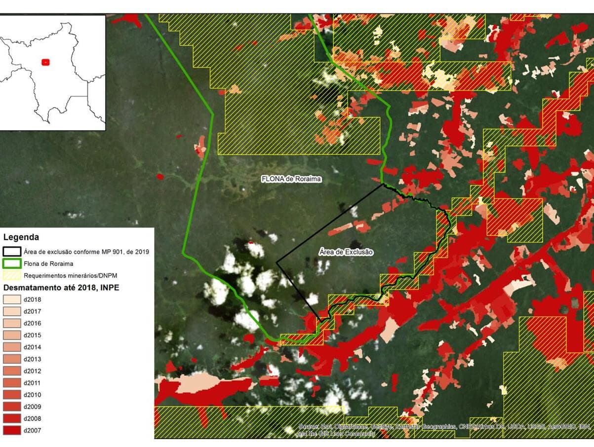 Medida provisória vai abrir áreas protegidas à mineração em RR e AP