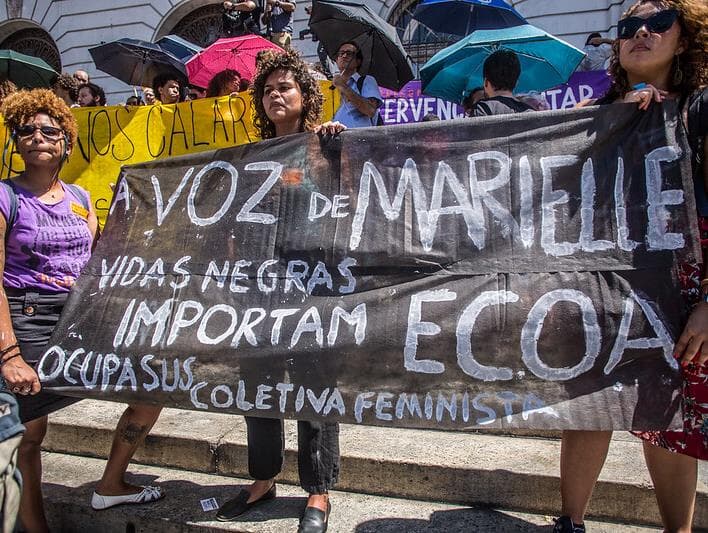 Manifestantes vão às ruas contra Bolsonaro e Eduardo e por investigações do caso Marielle