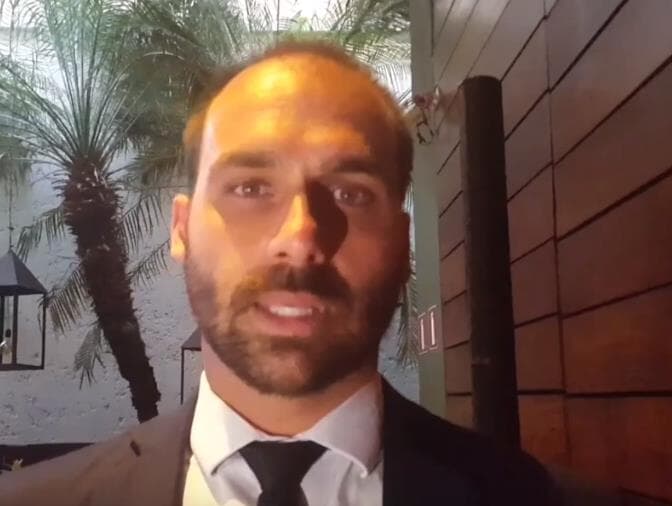 Eduardo Bolsonaro diz já ter votos no Senado para virar embaixador. Veja o vídeo