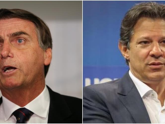 Datafolha mostra Bolsonaro com 55% e Haddad com 45%; diferença entre os dois caiu 8 pontos