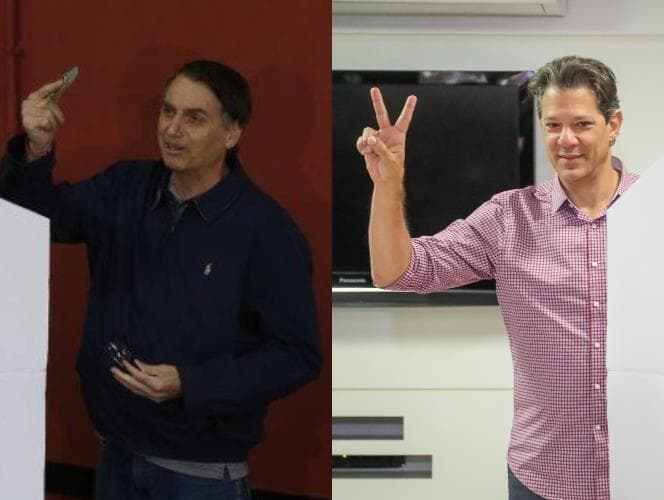 Confira quem apoia Haddad ou Bolsonaro e quem não quer nenhum dos dois