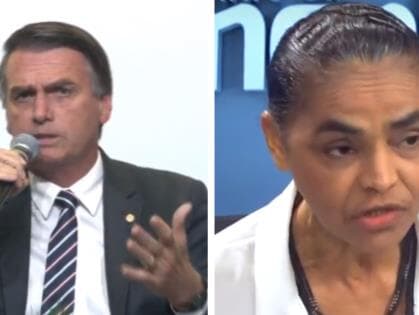 Bolsonaro e Marina empatam em cenário sem Lula, aponta Ibope