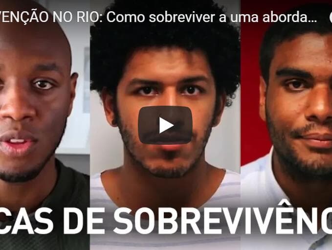 Vídeo ensina população negra a agir durante a intervenção militar no Rio