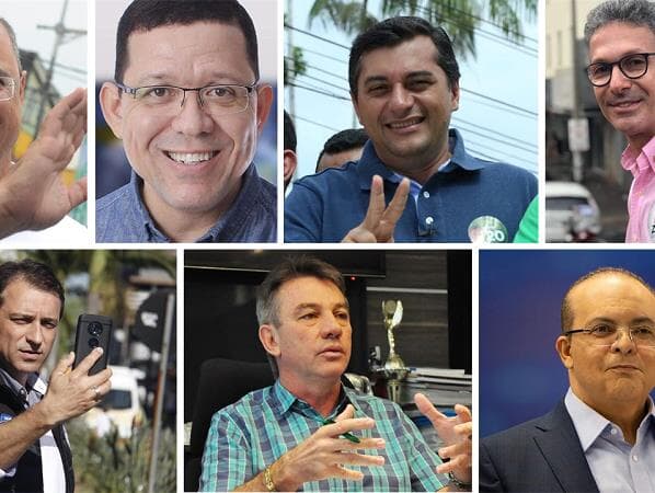 Com sete calouros na política, novos governadores se dividem entre 13 partidos