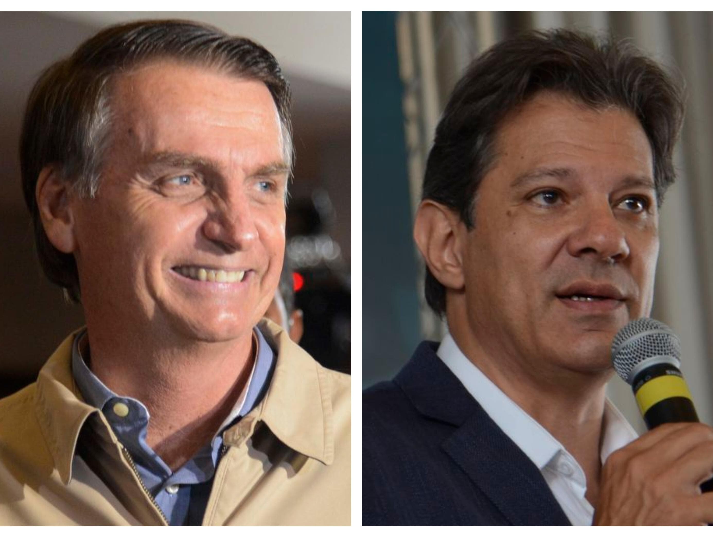 Ibope mostra Bolsonaro com 57% dos votos válidos, contra 43% de Haddad