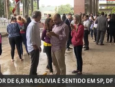 Tremor na Bolívia é sentido em vários pontos de Brasília; prédios foram esvaziados