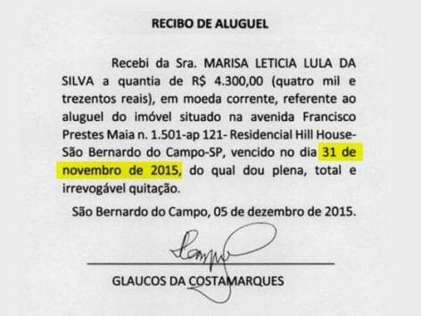 MPF diz que recibos de Lula são "ideologicamente falsos" e pede perícia