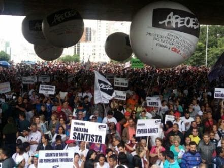 "Esquenta" para greve geral do próximo dia 28 leva milhares às ruas nesta sexta-feira