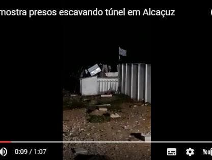 Vídeo mostra presos cavando túnel para fuga na Penitenciária de Alcaçuz