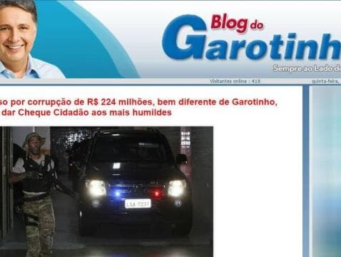 Preso, Garotinho dá boas vindas a outro ex-governador: "A hora de Sérgio Cabral chegou"