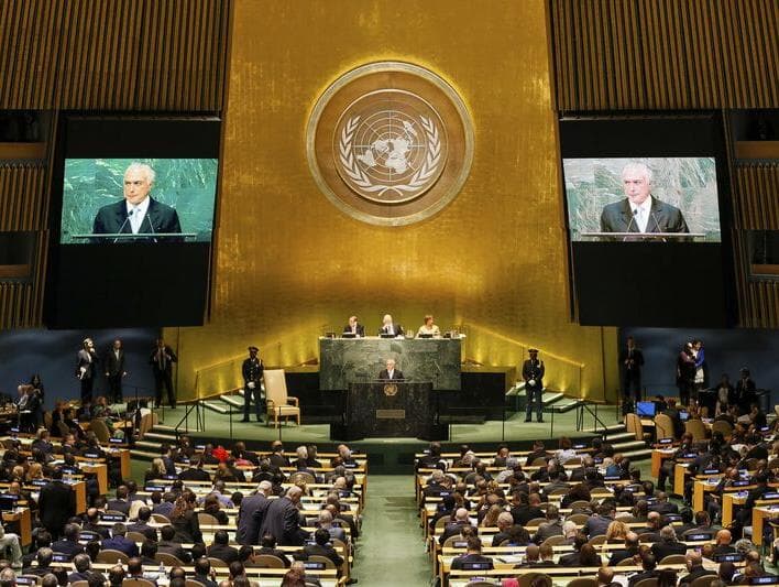 Na ONU, Temer diz que impeachment de Dilma é exemplo de democracia para o mundo