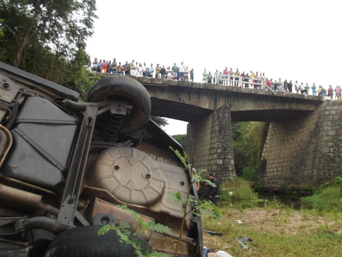 Pontes levadas pelas chuvas no interior de São Paulo