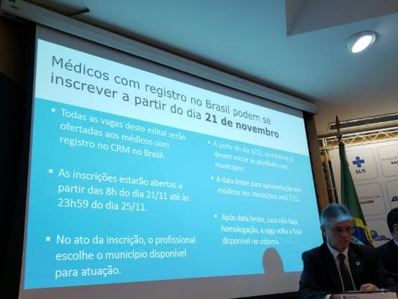 Edital para substituir médicos cubanos será publicado nesta terça