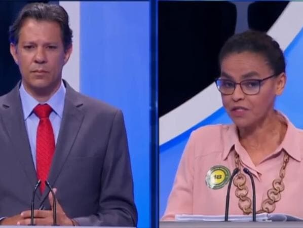 Marina declara apoio a Haddad na reta final da eleição