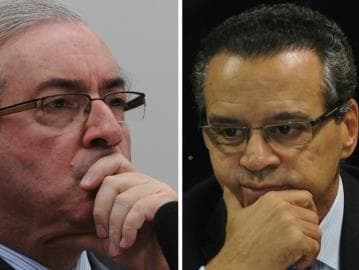 Ex-presidentes da Câmara, Cunha e Henrique Alves viram réus em caso de propina na Caixa