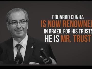 Vídeo: Cunha é "garoto propaganda" em campanha anticorrupção de ONG com sede em Berlim