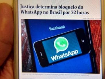 WhatsApp diz estar "desapontado" com bloqueio do aplicativo