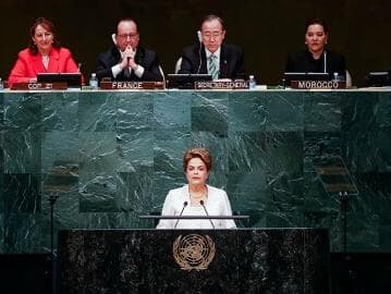 Parlamentares repercutem fala de Dilma na ONU; Cunha critica