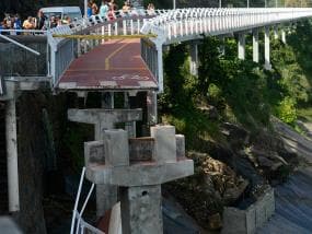 Inaugurada em janeiro, ciclovia que desabou custou R$ 44 milhões