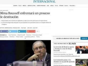 Início do processo de impeachment é destaque na imprensa internacional