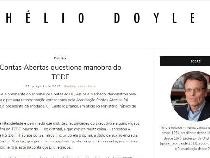 Blog do Hélio Doyle estreia no Congresso em Foco