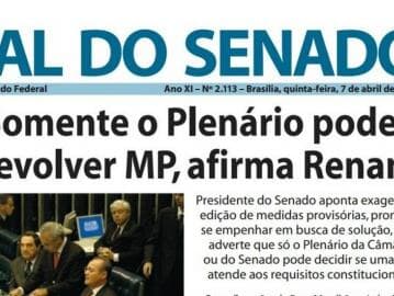 Há dez anos, Renan dizia que só plenário pode devolver MPs