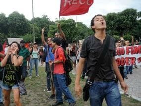 Marcha da Família tem confronto no Rio de Janeiro