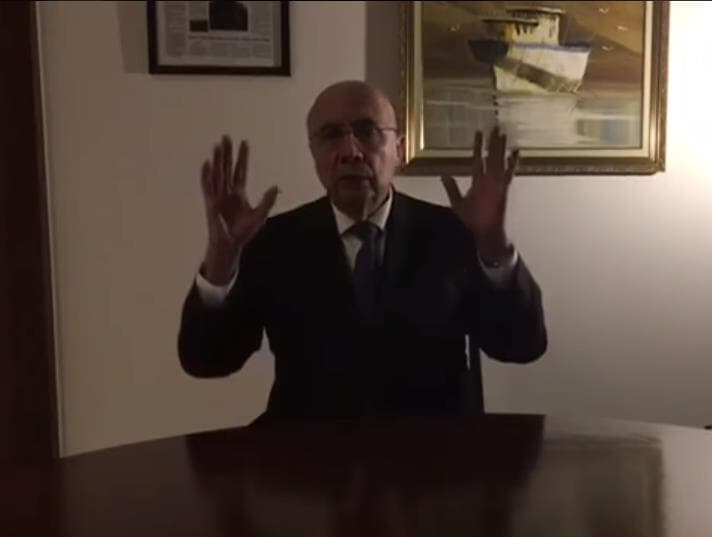 Meirelles grava vídeo para pedir oração pela economia brasileira