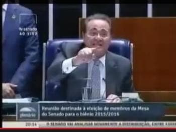 Em vídeo, o bate-boca de plenário entre Aécio e Renan