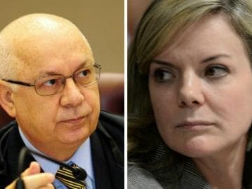 Teori abre novo inquérito contra a senadora Gleisi Hoffmann