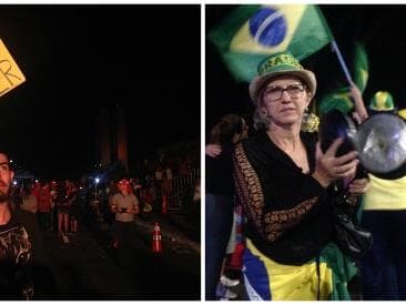 Polícia contabiliza 1,5 mil manifestantes em Brasília na véspera do julgamento do impeachment