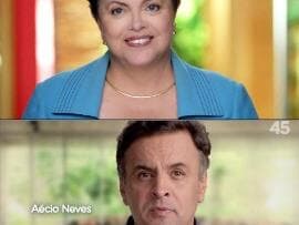 Na TV, Aécio usa corrupção na Petrobras e Dilma mira classe média