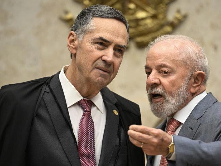 Barroso marca jantar com Lula e ministros do STF na quarta-feira