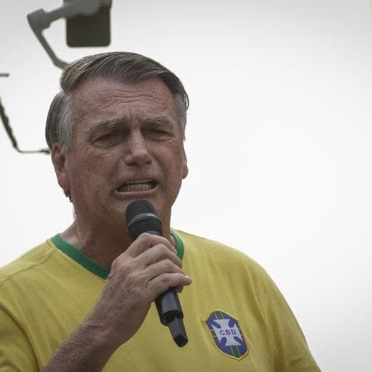 O ex-presidente Bolsonaro pede "anistia humanitária" aos presos pelos atos golpistas 8 de janeiro - Bruno Santos/Folhapress